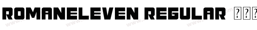RomanEleven Regular字体转换